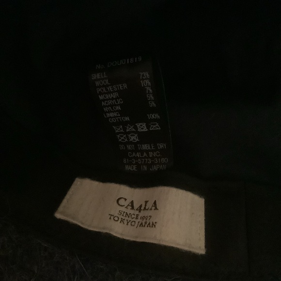 CA4LA Japan Fuzzy Wool Bucket Hat – Blue Gray – Made in Japan - Picture 4 of 5
